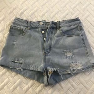 Brandy Melville High Waisted Denim Shorts
